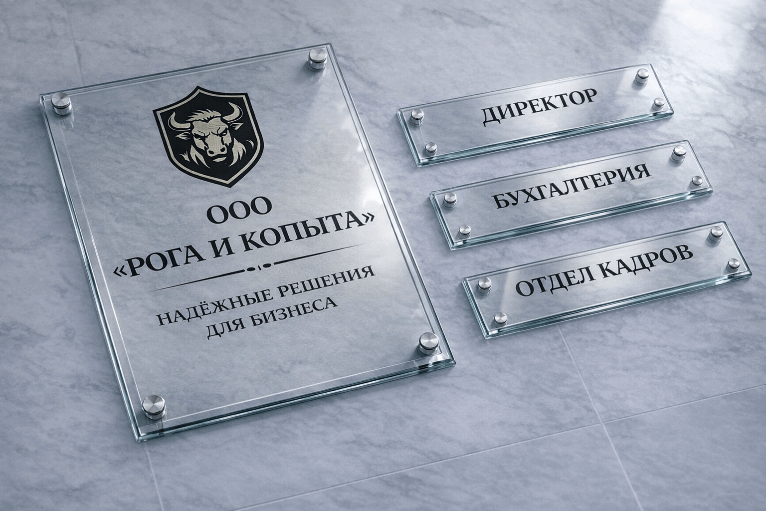 Таблички для клиентов